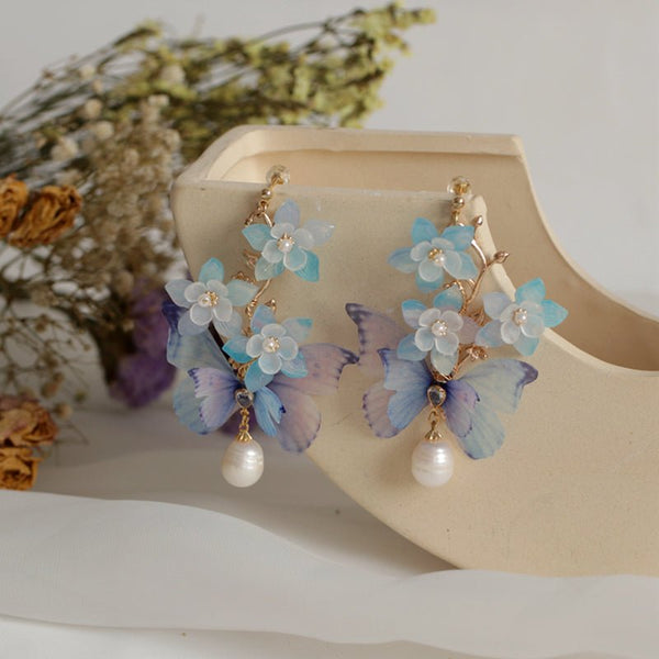 Hydrangea Drop Earrings